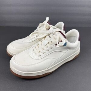 Vessi Courtside Sneakers 6 Womens Lace Up Athletic Shoes Sneaker Off White